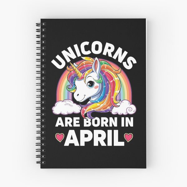 Item preview, Unicorns are Born in April T shirt Unicorn Rainbow Birthday designed and sold by LiqueGifts.
