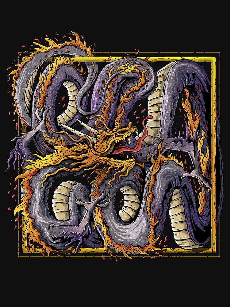 Thumbnail 7 of 7, Essential T-Shirt, DRA/GON Calligraphic Illustration designed and sold by zsoltbaritz.