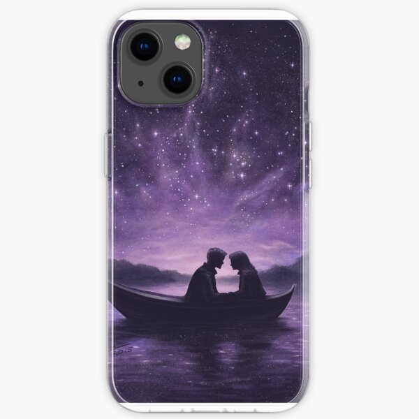 Lovers under a starlit sky iPhone Soft Case
