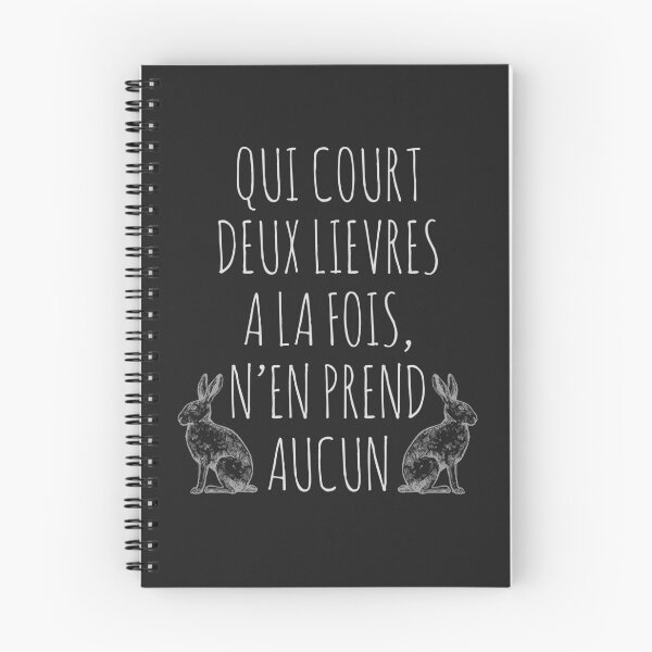 Item preview, Qui court deux lievres a la fois, n'en prend aucun  designed and sold by h44k0n.