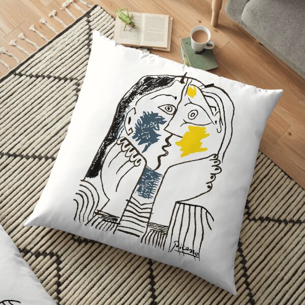 Pablo Picasso The Kiss 1979 Reproduction d'œuvres d'art pour T-shirt, impressions encadrées Coussin de sol