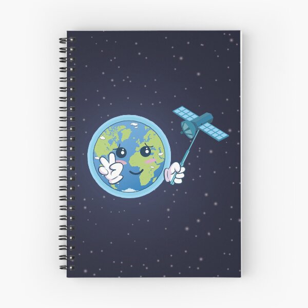 Item preview, Cartoon planet Earth takes a selfie with satellite designed and sold by hitpointer.