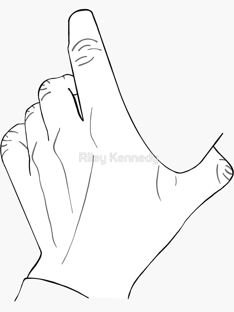 "choking hand" Sticker by ritheghostboy Redbubble