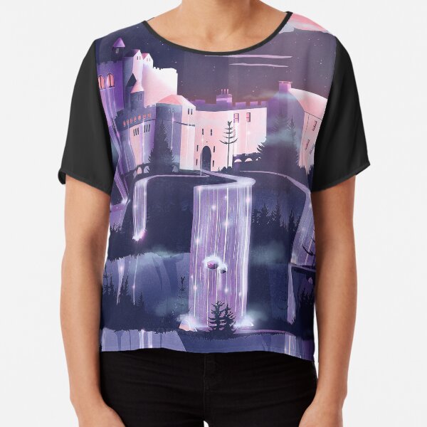 Wasserfall Schloss Chiffon Top
