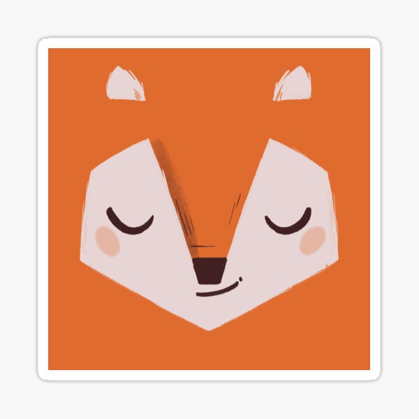 Winter Fox Sticker