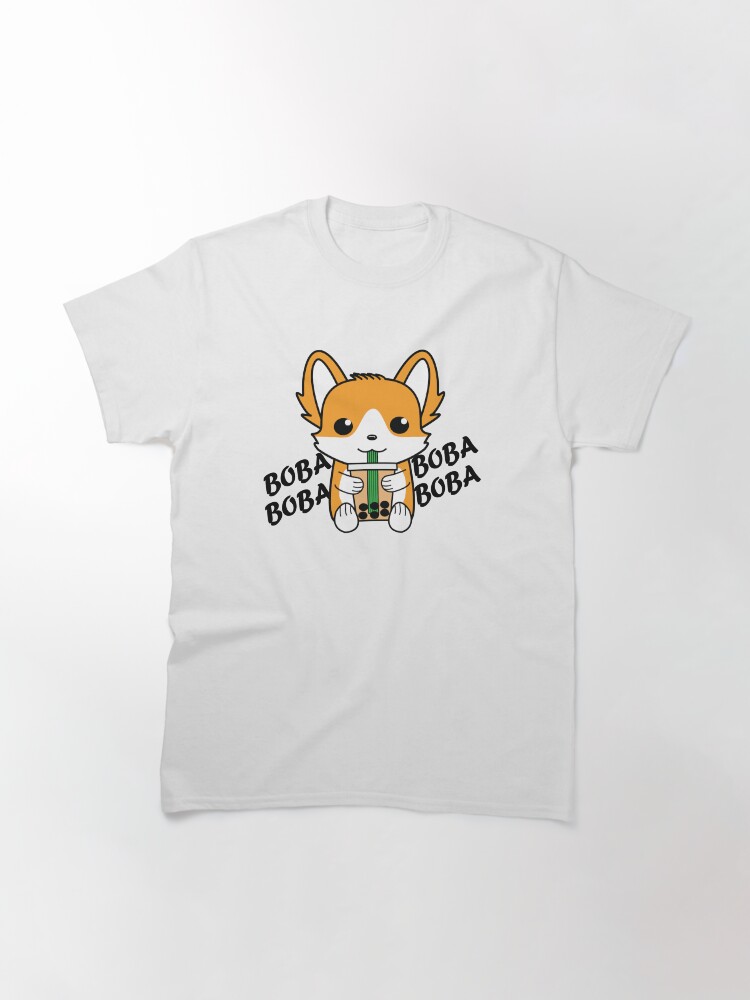 Alternate view of Bubble Tea Corgi Boba Corgi Classic T-Shirt