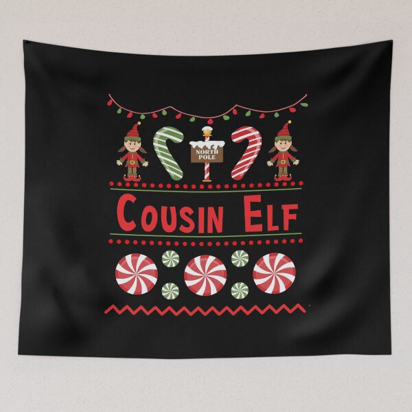 Item preview, Cousin Elf Ugly Sweater Christmas Elf Design designed and sold by SpiritWestDesig.