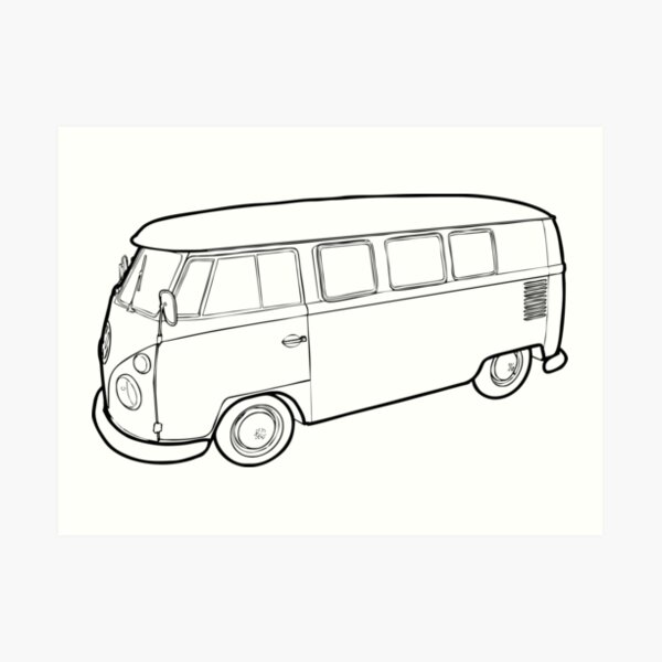 Camper Vw Campervan Art Prints | Redbubble