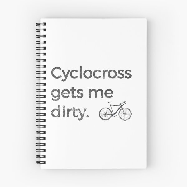 Item preview, Cyclocross Gets Me Dirty Cycling Cross CX Bikes Black Distressed designed and sold by KNUXX Shop.