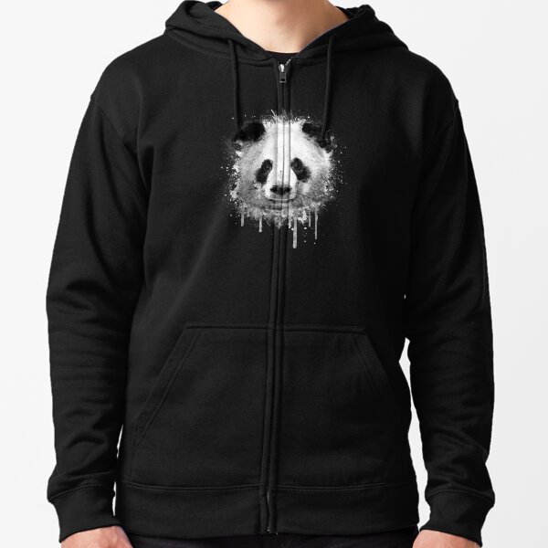 Item preview, Cool Abstract Graffiti Watercolor Panda Portrait in Black & White  designed and sold by badbugs.