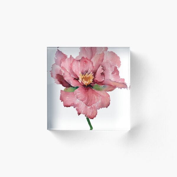 Peony IV Acrylic Block