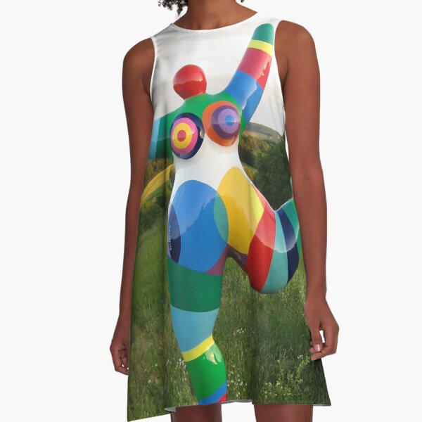 Biriney Nana - tribute to Niki de Saint Phalle A-Linien Kleid