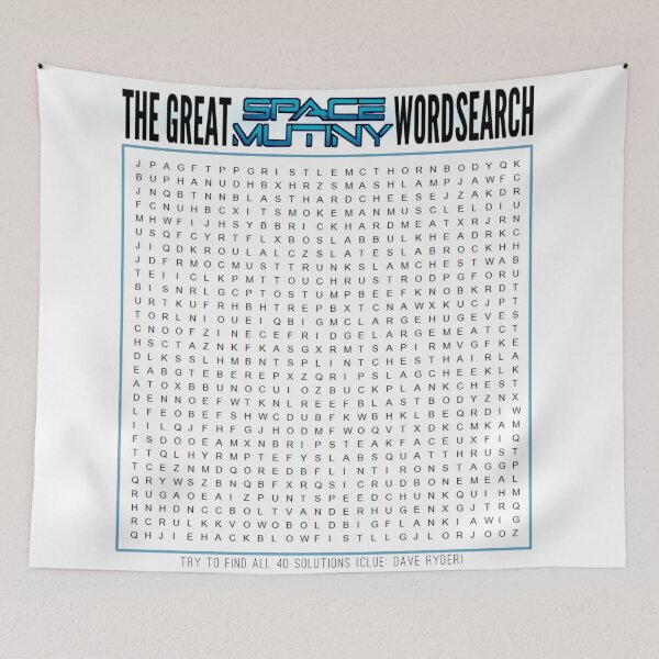 Item preview, The Great Space Mutiny Wordsearch designed and sold by TimelessJourney.