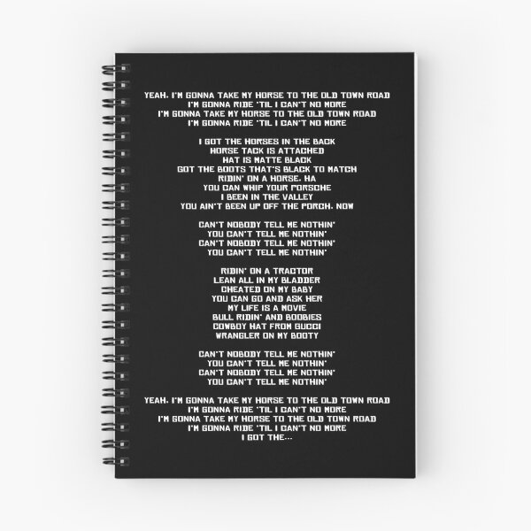 Item preview, Old town road lyrics designed and sold by Lowkey Fortnite Tees.