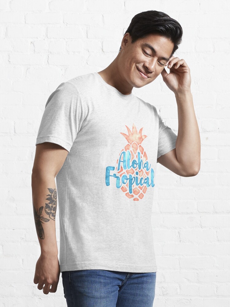 Essential T-Shirt, Aloha Tropical Friday Fropical - Happy Hawaii Gift designed and sold by yeoys