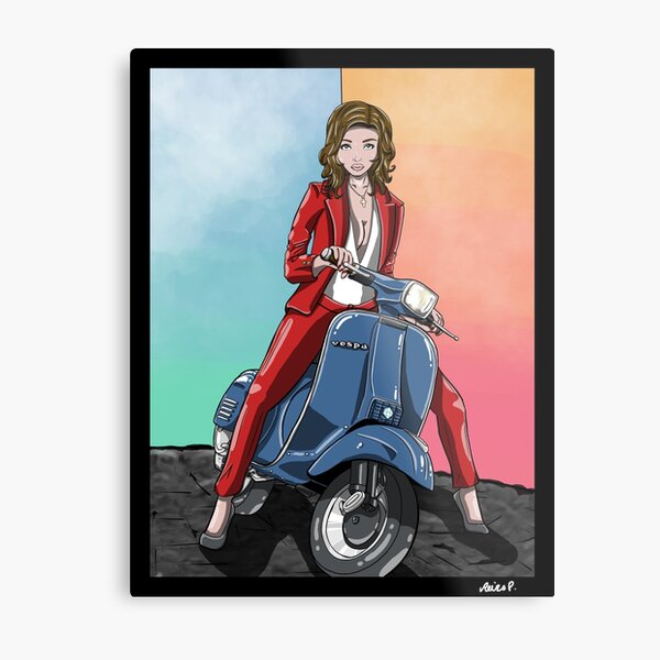 Heidi - 1978 Vespa Piaggio P125X Metal Print