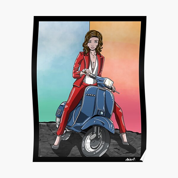 Heidi - 1978 Vespa Piaggio P125X Poster