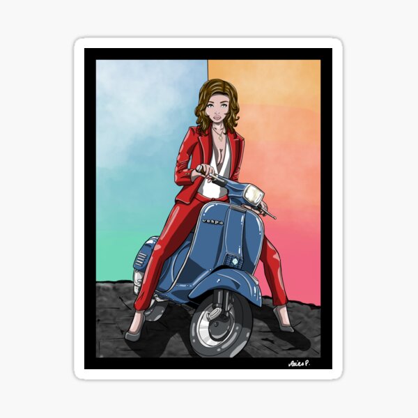 Heidi - 1978 Vespa Piaggio P125X Sticker