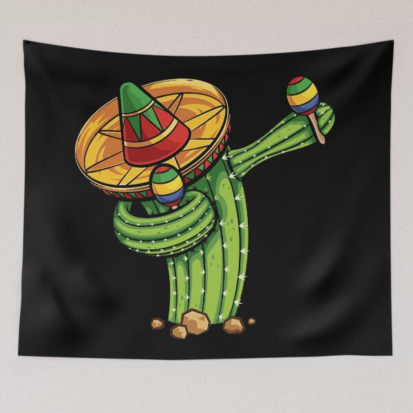Item preview, Dabbing Cactus Shirt Cinco de Mayo Fiesta Mexican Sombrero designed and sold by Teeleo.