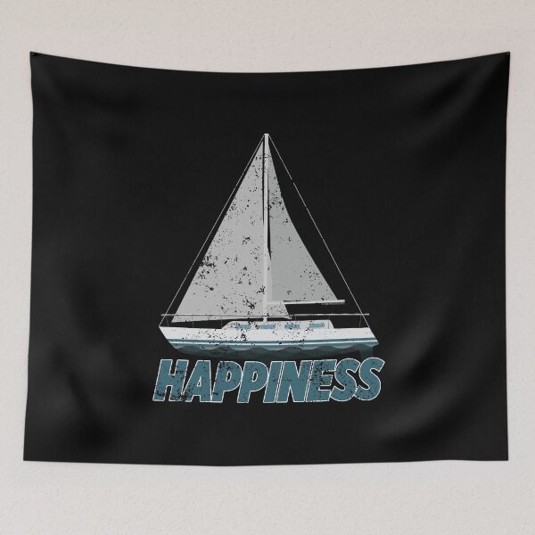 Item preview, Liveaboard Boat Shirt Funny Happiness Lake Shirt Sail Boating Shirt designed and sold by KentuckyGirlTee.