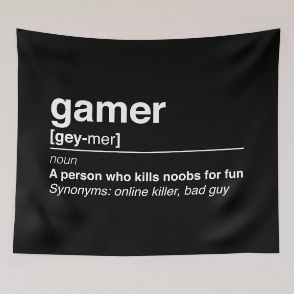 Item preview, Gamer definition designed and sold by Geeks-n-Gamers.