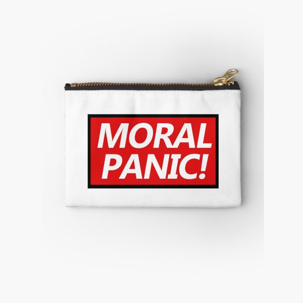 Item preview, Red Top Moral Panic Bold Text design designed and sold by GetItGiftIt.