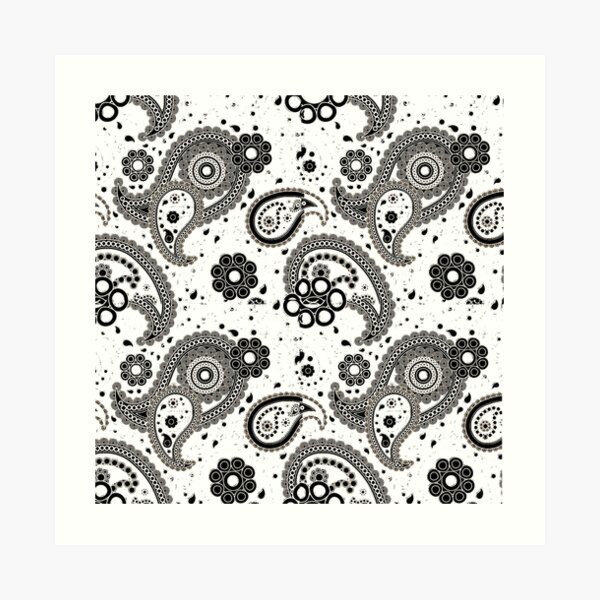 Paisley Cachemire Design Impression artistique