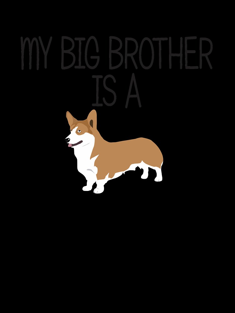 Mein großer Bruder ist ein Corgi-Baby Babystrampler