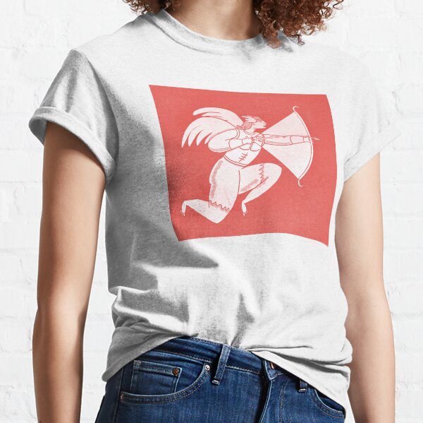 Eros the God of Love (with red background) Classic T-Shirt