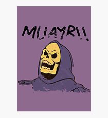 MUAYR!! - Skeletor Photographic Print