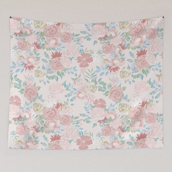 Item preview, Vintage Flower Painted Watercolour Garden Pattern designed and sold by Arch4Design.