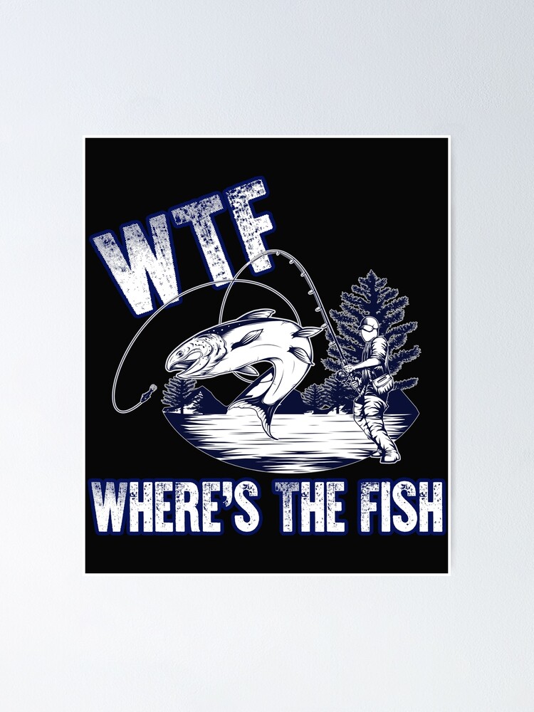 WTF Where's The Fish Essential T-Shirt for Sale by Bendthetrend