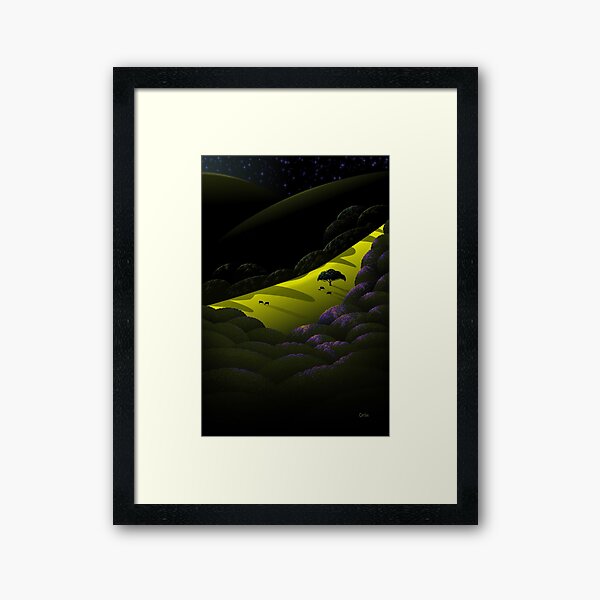 Moon Shadows Framed Art Print