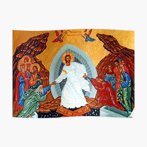 Jesus Christ Byzantine Resurrection Poster