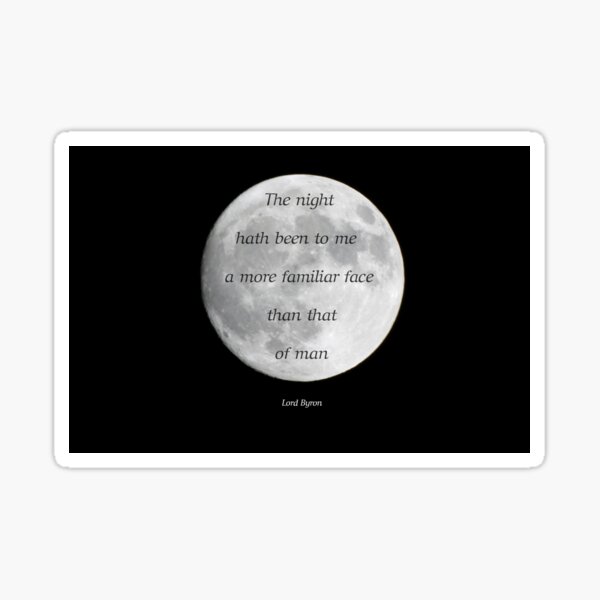 Lord Byron Quote Stickers Redbubble