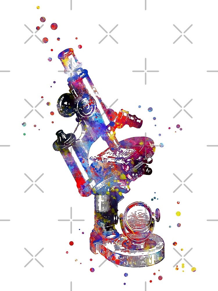 "Vintage Compound Microscope" by Rosaliartbook | Redbubble