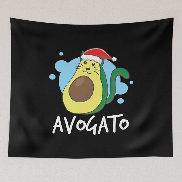 Item preview, Cats Santa Cat Avocado Lover Avogato Birthday Gift designed and sold by haselshirt.