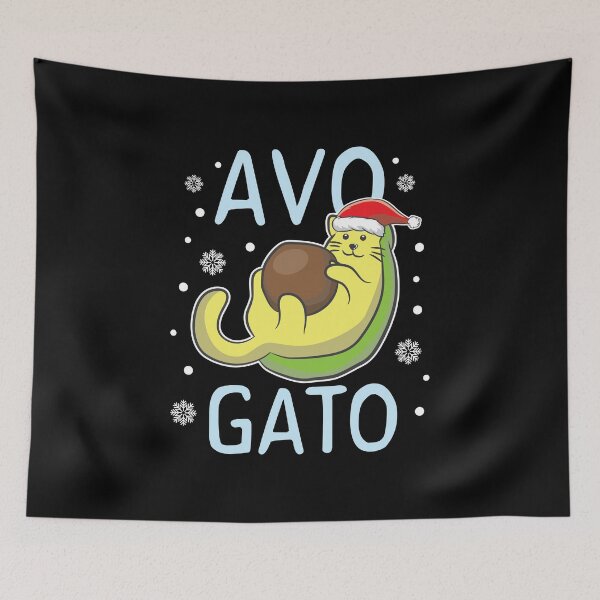 Item preview, Cats Santa Cat Avocado Lover Avogato Birthday Gift designed and sold by haselshirt.