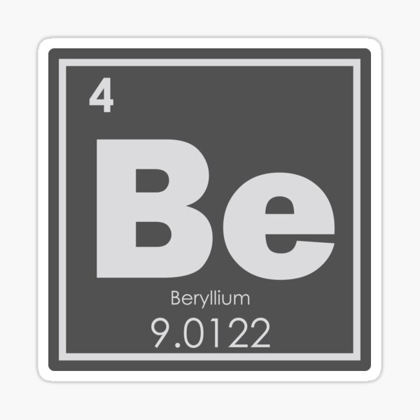 Artikel-Vorschau von Beryllium chemisches Element, designt und verkauft von tony4urban.