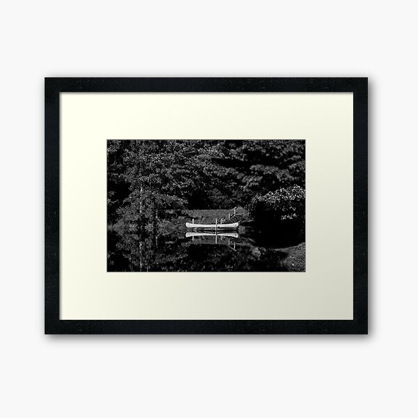 Item preview, canoë sur le lac designed and sold by fineartbyK.