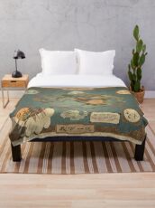 Avatar the Last Airbender Map Throw Blanket