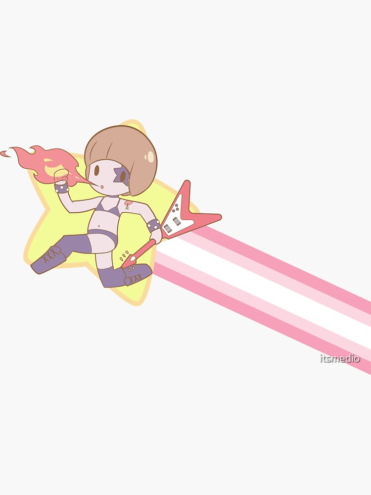 Kill la Kill - Mako Star Jump (Rock 'n Roll) Greeting Card for