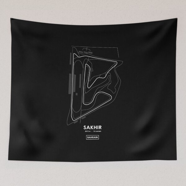 Item preview, Sakhir - Bahrain Track Map WHITE designed and sold by andreanastasio.