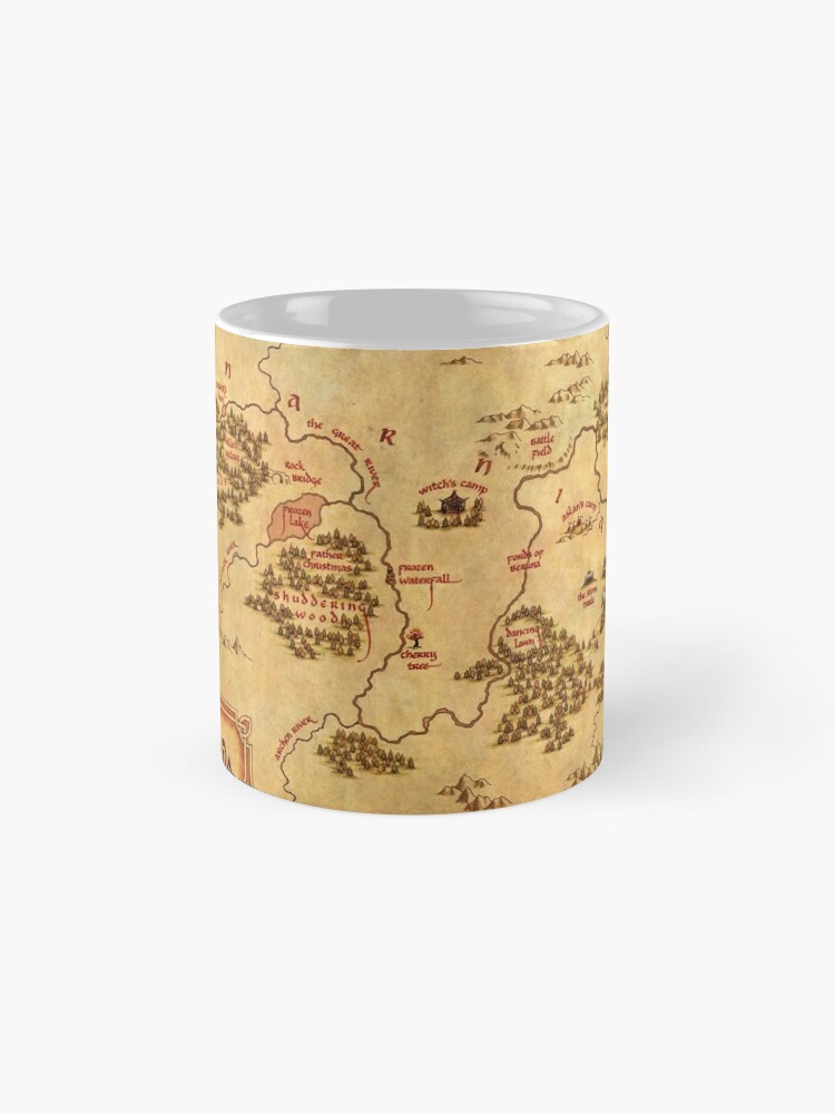 Thumbnail 4 of 6, Coffee Mug, Map of Narnia designed and sold by sanguinolent.