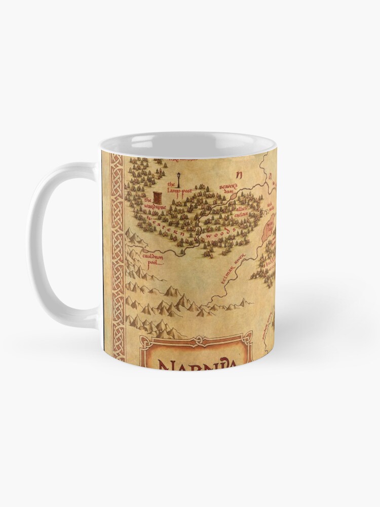 Thumbnail 3 of 6, Coffee Mug, Map of Narnia designed and sold by sanguinolent.