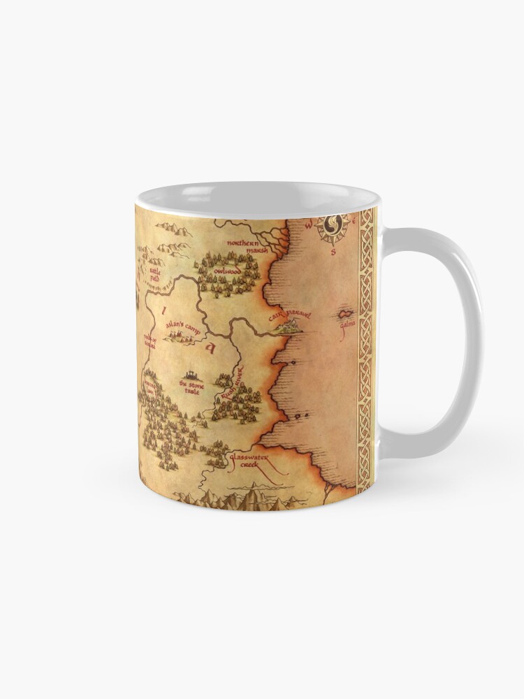 Thumbnail 5 of 6, Coffee Mug, Map of Narnia designed and sold by sanguinolent.