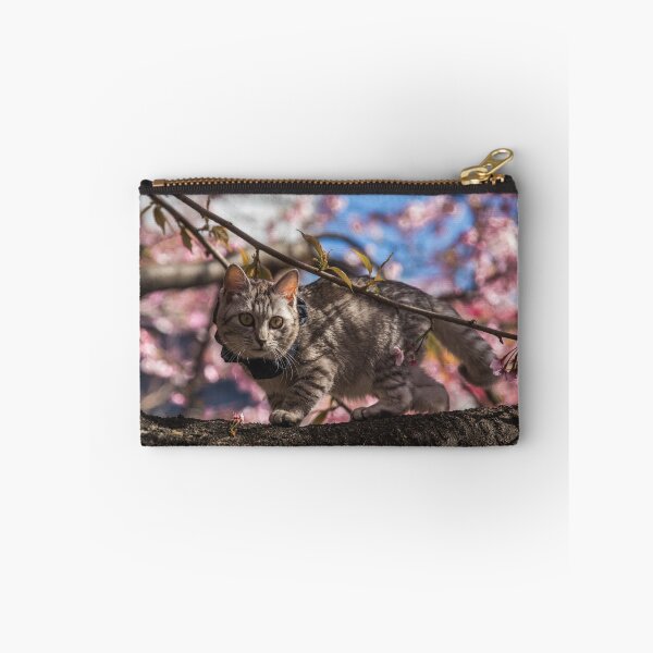Item preview, Fluffy Japanese Cherry Blossom Cat designed and sold by TokyoLens.