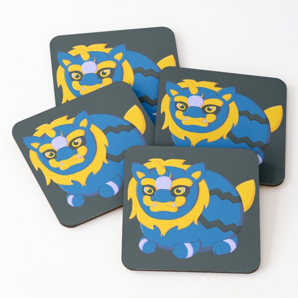Item preview, Chinese Guardian Lion - Blue designed and sold by suz-cat.