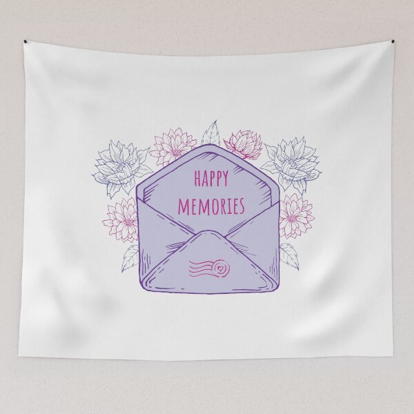 Item preview, Happy memories contour envelope designed and sold by Anna Zakharova.