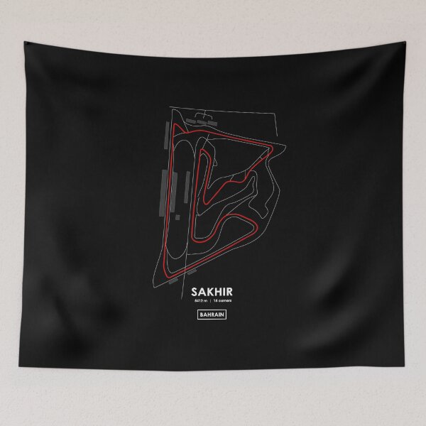 Item preview, Sakhir - Bahrain Track Map RED designed and sold by andreanastasio.
